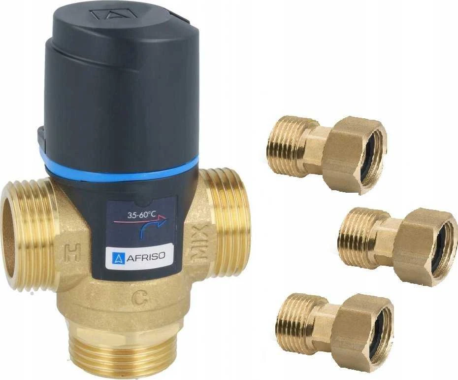 Afriso bankomatas 563+varžtas DN20 G1" 35-60C KVS2.5