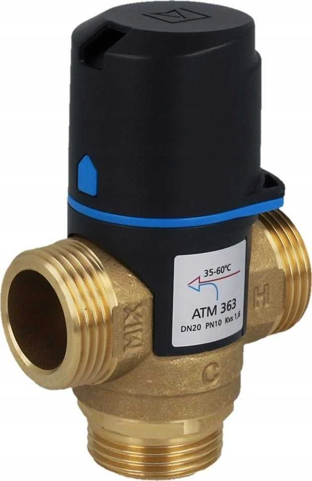 Afriso bankomatas 563+varžtas DN20 G1" 35-60C KVS2.5