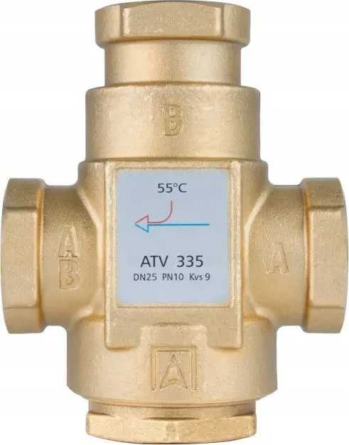 Afriso temperatūros vožtuvas ATV 335, DN25, Rp1'', kvs 9, 55°C