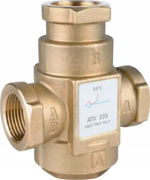 Afriso temperatūros vožtuvas ATV 335, DN25, Rp1'', kvs 9, 55°C