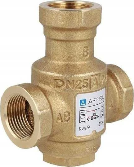 Afriso temperatūros vožtuvas ATV 335, DN25, Rp1'', kvs 9, 55°C