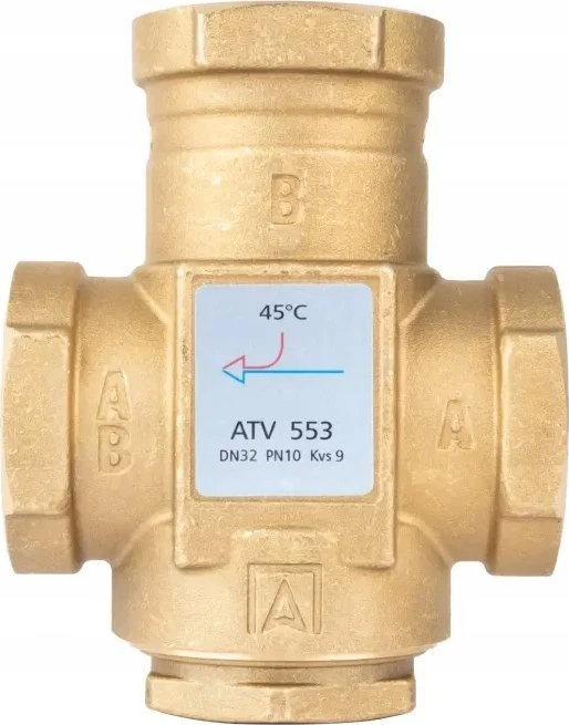 Afriso temperatūros vožtuvas ATV 553, DN32, Rp1 1/4'', kvs 9, 45°C