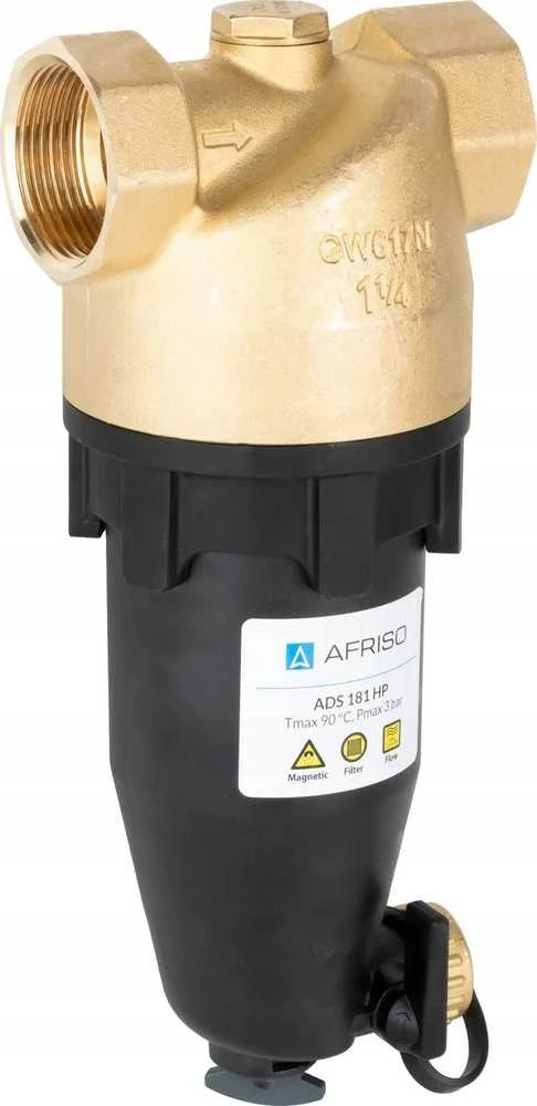 Afriso Magnetinis purvo separatorius ADS 181 AG šilumos siurbliams, GW G1 1/4, Kvs 17,9m3/h