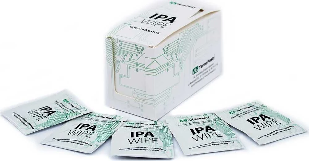Ag Termopasty TermoPasty IPA Wipe - servetėlės, suvilgytos izopropilo alkoholiu - 25 vnt.