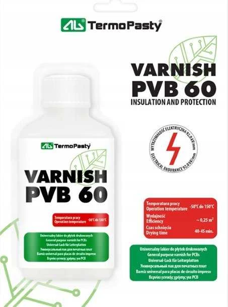 Izoliacinis lakas PVB 60, 50ml buteliukas
