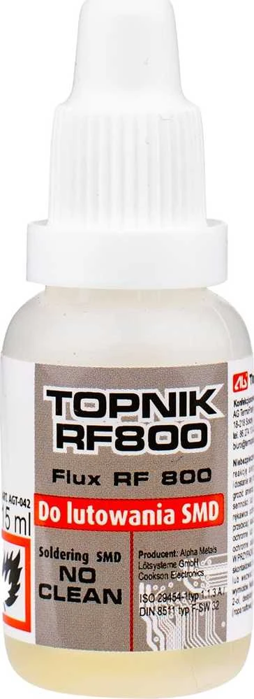Ag Termopasty Litavimo fliusas RF800 SMD elementams 15ml