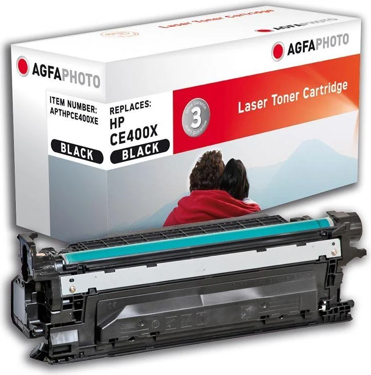 AgfaPhoto HP Laserjet Enterprise 500, CE400X, perdirbta kasetė