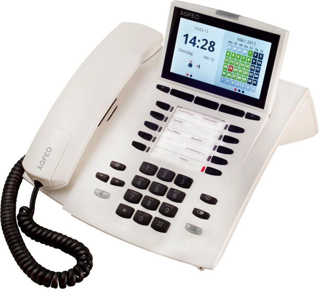Telefonas stacionarus Agfeo Baltas
