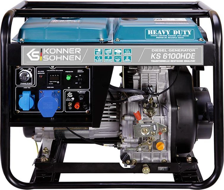 Dyzelinis generatorius Könner & Söhnen KS 6100HDE (EURO V)