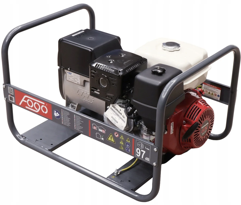 FH7001R 5600 W Honda GX 390 FOGO benzininis generatorius