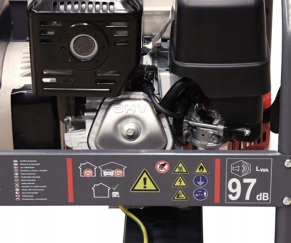 FH7001R 5600 W Honda GX 390 FOGO benzininis generatorius