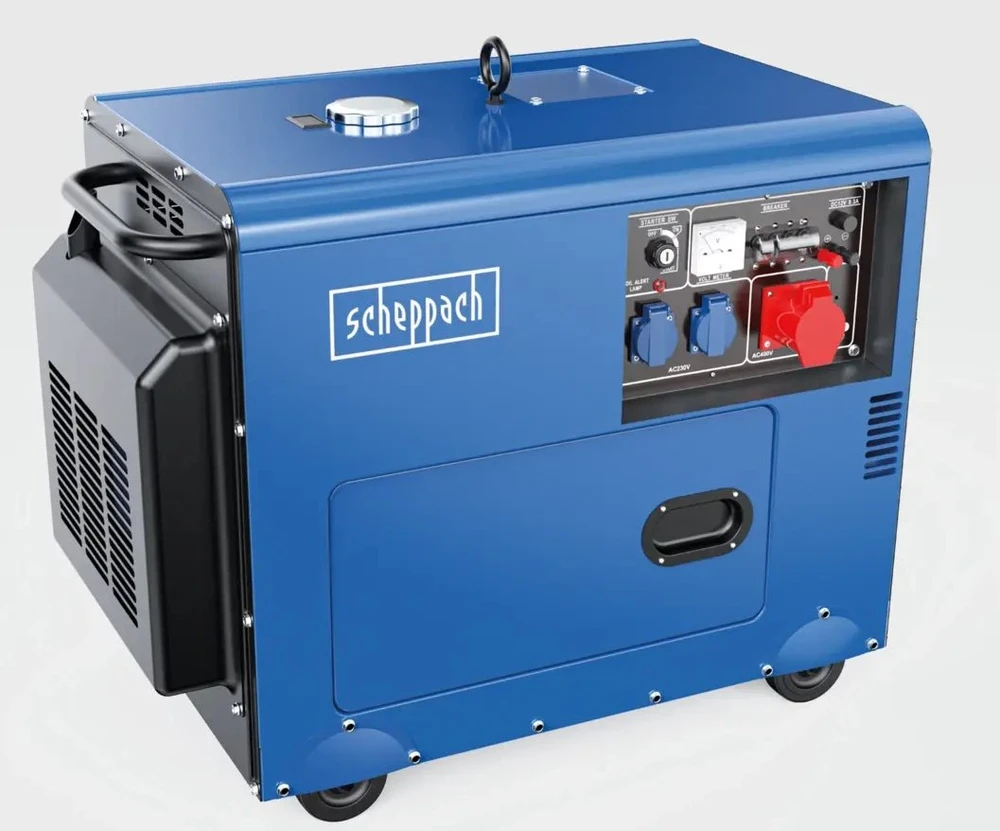 Generatorius dyzelinis trifazis 5,0 kW SG5200D, Scheppach