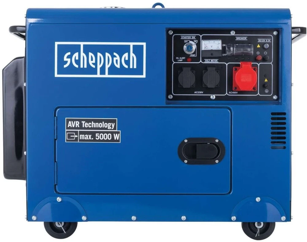 Generatorius dyzelinis trifazis 5,0 kW SG5200D, Scheppach