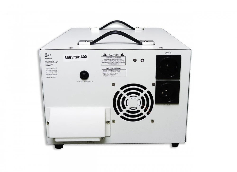 Volt Polska AVR Pro 10000VA 3% Servo įtampos stabilizatorius
