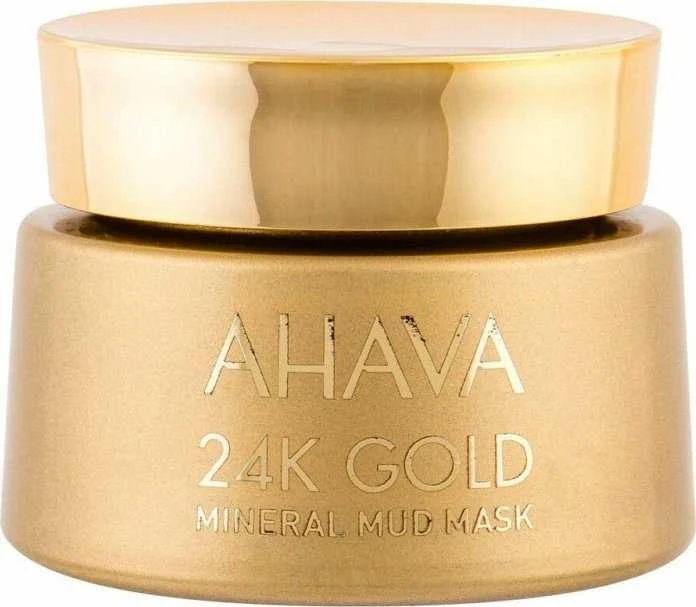 AHAVA 24K Gold Mineral Mud Mask aukso mineralinė purvo kaukė, 50 ml
