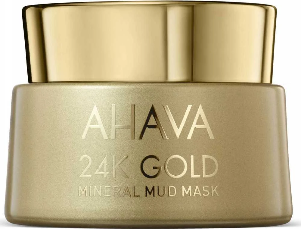 AHAVA 24K Gold Mineral Mud Mask aukso mineralinė purvo kaukė, 50 ml