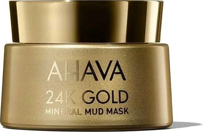 AHAVA 24K Gold Mineral Mud Mask aukso mineralinė purvo kaukė, 50 ml