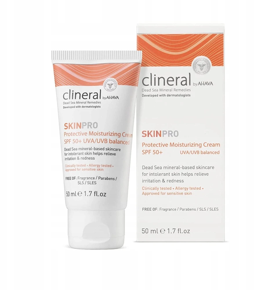 CLINERAL by Ahava SkinPro apsauginis drėkinamasis kremas SPF 50, 50 ml