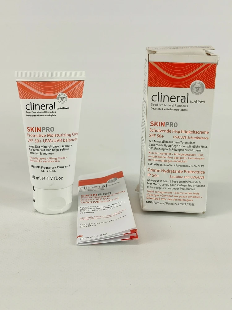 CLINERAL by Ahava SkinPro apsauginis drėkinamasis kremas SPF 50, 50 ml