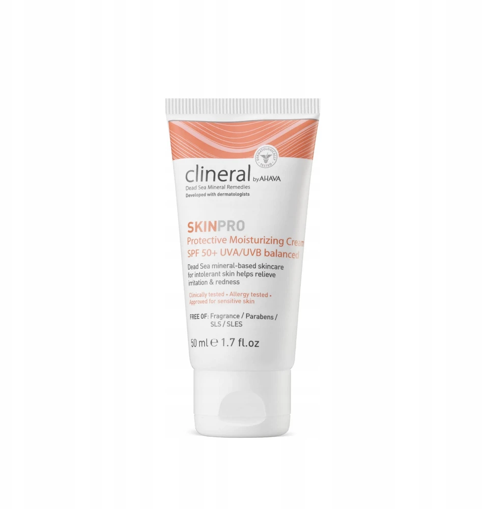 CLINERAL by Ahava SkinPro apsauginis drėkinamasis kremas SPF 50, 50 ml