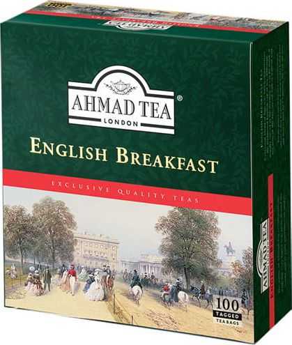 Ahmad Tea Juodoji arbata AHMAD ENGLISH BREAKFAST, maišeliuose, 100 vnt x 2 g
