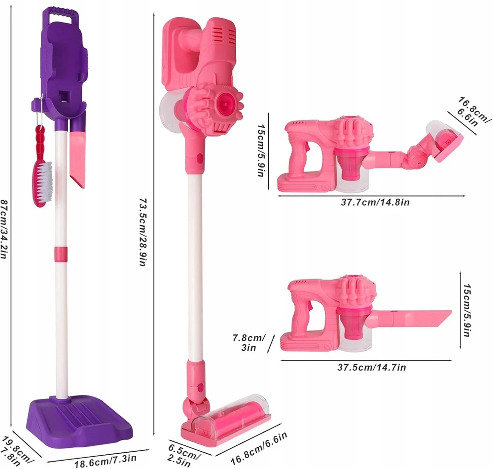 AIG Vertikalus dulkių siurblys vaikams, violeto
