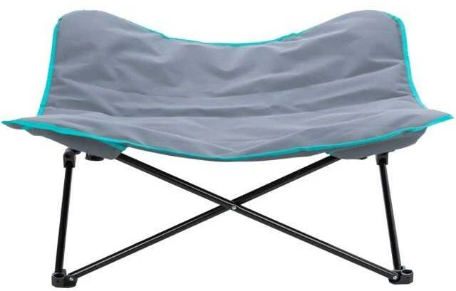 AIO FACTORY Guolis kempingowe, šuniui, ciemnoszare/petrol, 88 � 32 � 88 cm, sk�adane