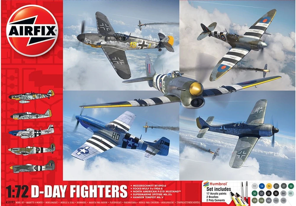 Airfix D-Day Fighters 1/72 dovanų rinkinys A50192