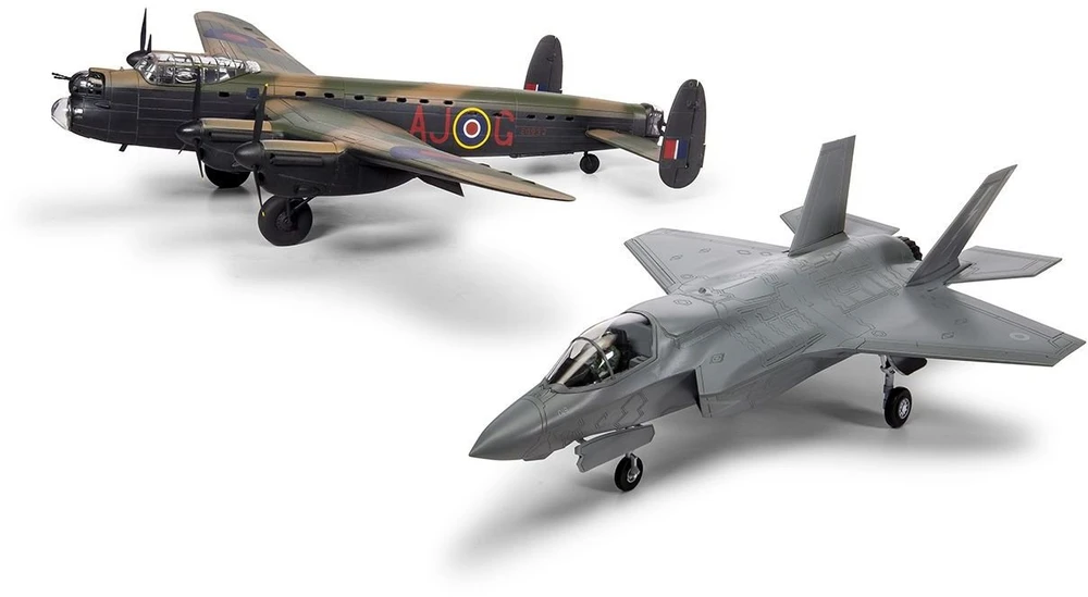 „Airfix F-35B Lightning II“ + „Avro Lancaster“ 1/72 naikintuvai, 80 m. rinkinys