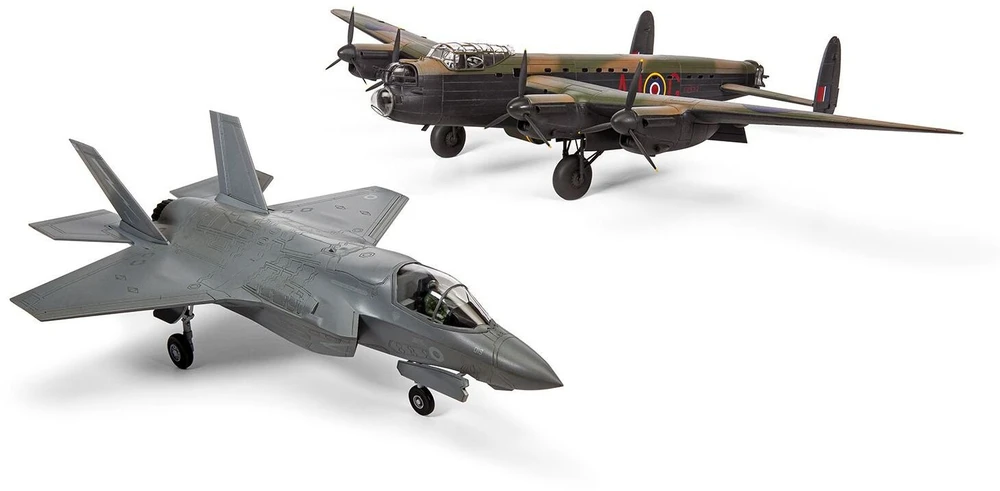 „Airfix F-35B Lightning II“ + „Avro Lancaster“ 1/72 naikintuvai, 80 m. rinkinys