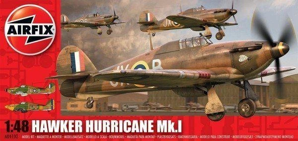 Klijuojamas Modelis Airfix A05127A Hawker Hurricane Mk.1 1/48