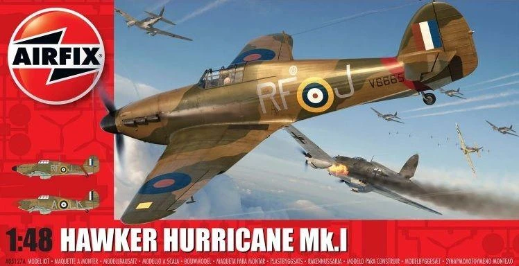 Klijuojamas Modelis Airfix A05127A Hawker Hurricane Mk.1 1/48