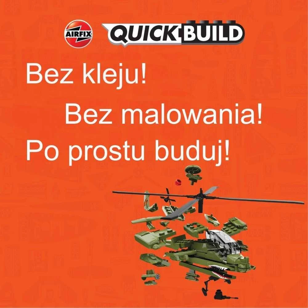 Airfix QUICKBUILD Apache sraigtasparnis – surenkamas be klijų (J6004)