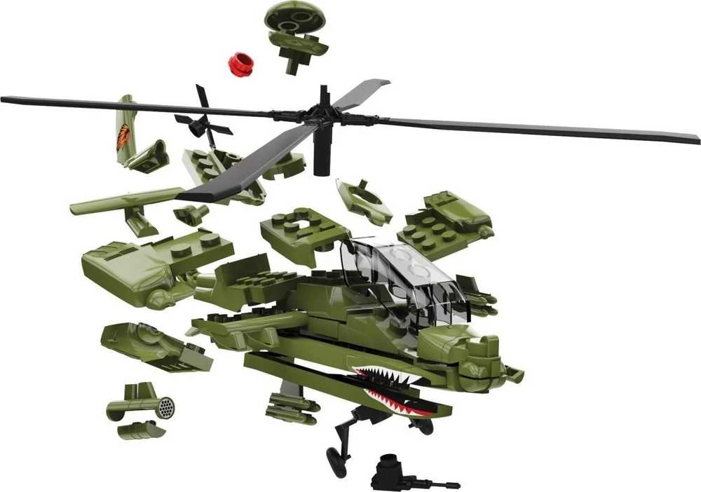 Airfix QUICKBUILD Apache sraigtasparnis – surenkamas be klijų (J6004)