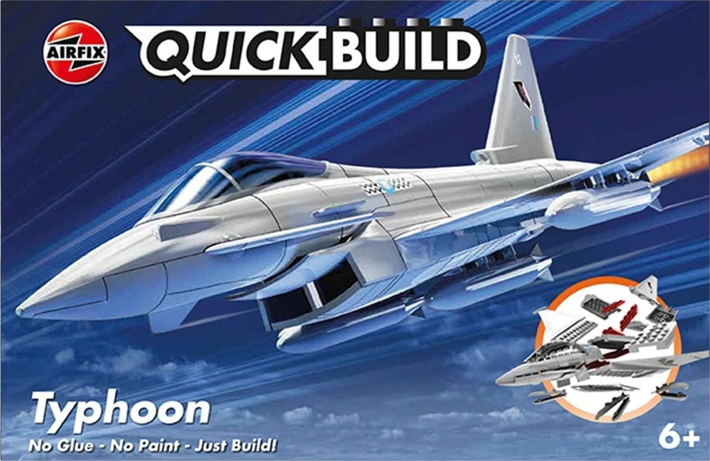 Airfix QUICKBUILD Eurofighter Typhoon lėktuvas be klijų