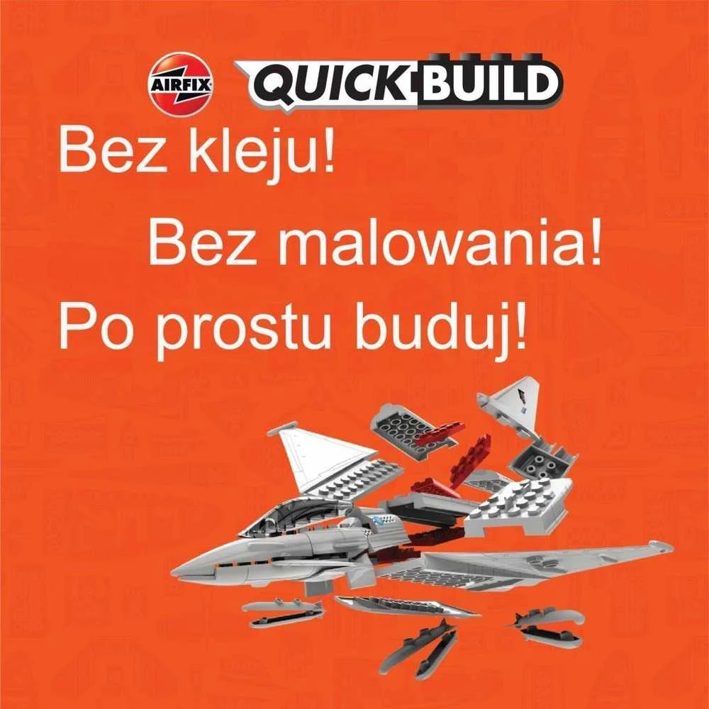 Airfix QUICKBUILD Eurofighter Typhoon lėktuvas be klijų