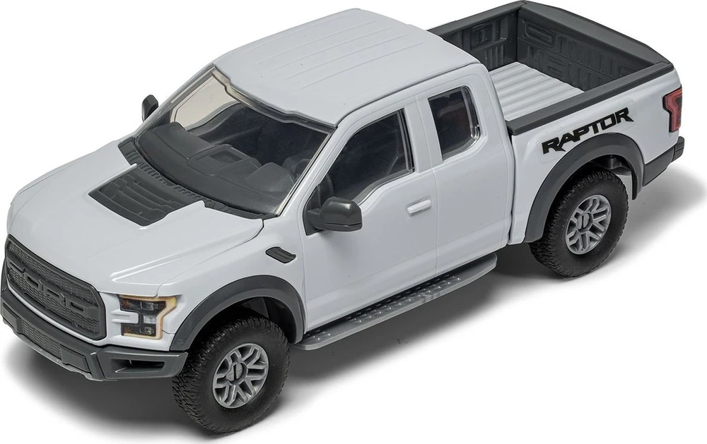Airfix QUICKBUILD Ford F-150 Raptor pilkas – be klijų konstruktorius (J6053)