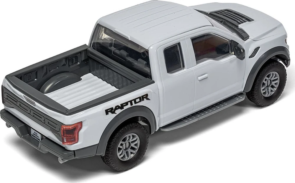 Airfix QUICKBUILD Ford F-150 Raptor pilkas – be klijų konstruktorius (J6053)