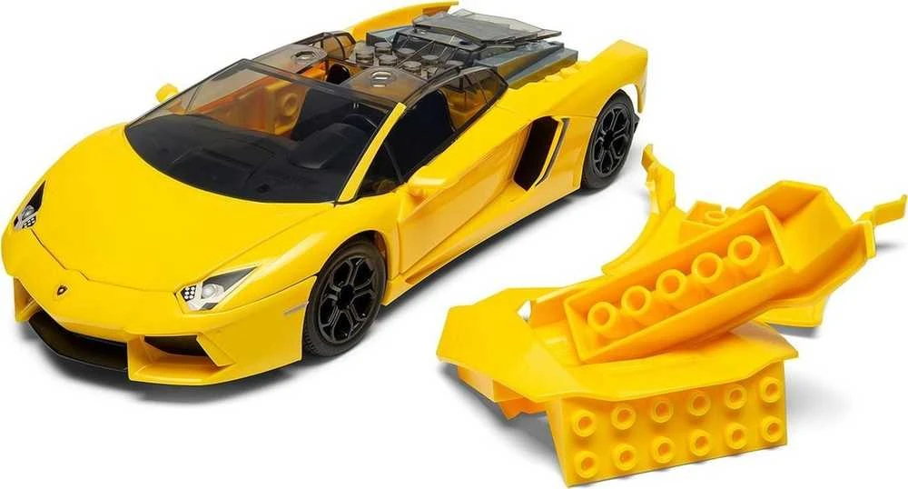 Airfix QUICKBUILD Lamborghini Aventador geltonas konstruktorius