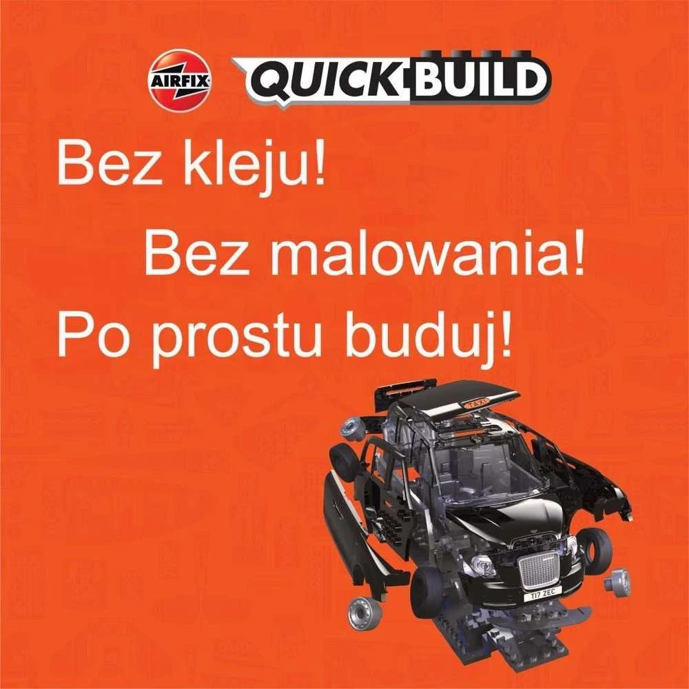 Airfix QUICKBUILD Londono taksi LEVC TX – be klijų plastikinis konstruktorius