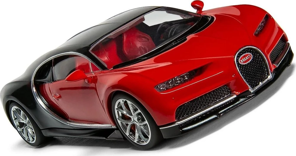 Airfix Bugatti Chiron dovanų rinkinys 1:43 – surenkamas, dažai ir klijai