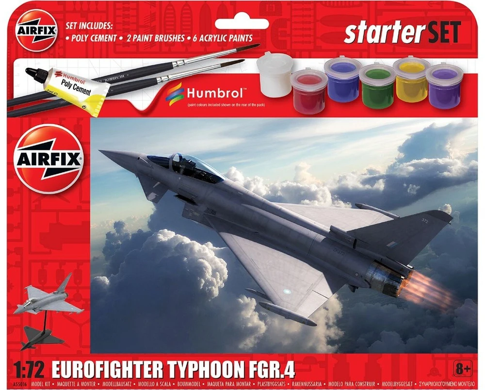 Airfix Eurofighter Typhoon FGR.4 dovanų rinkinys 1/72 (A55016)