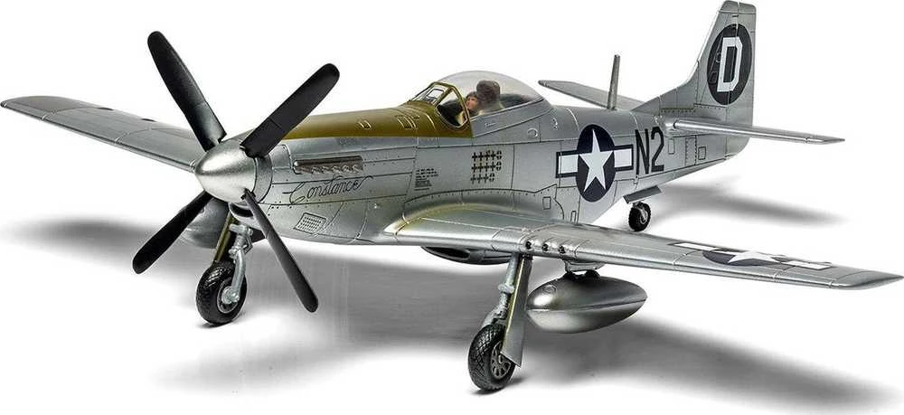 Airfix P-51D Mustang dovanų komplektas 1/72 su dažais ir klijais