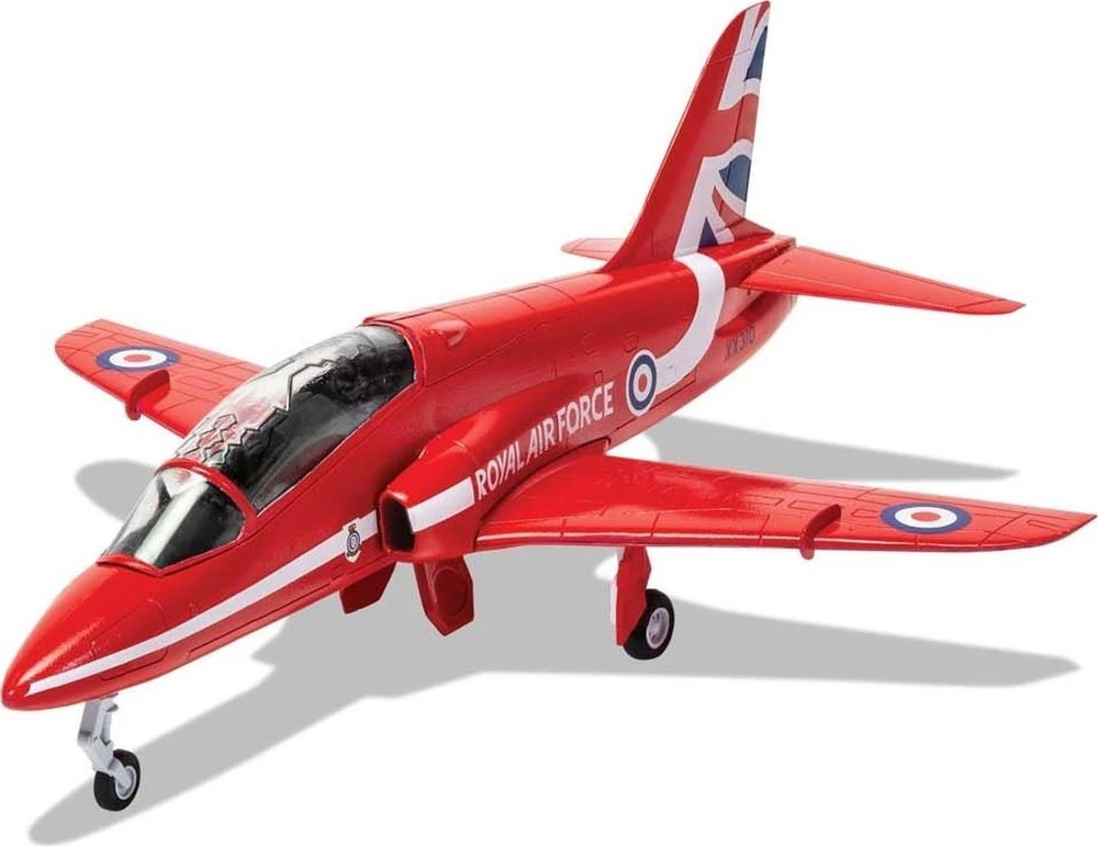 Airfix Raudona Arrows BAe Hawk 1/72 dovanų rinkinys su dažais ir klijais