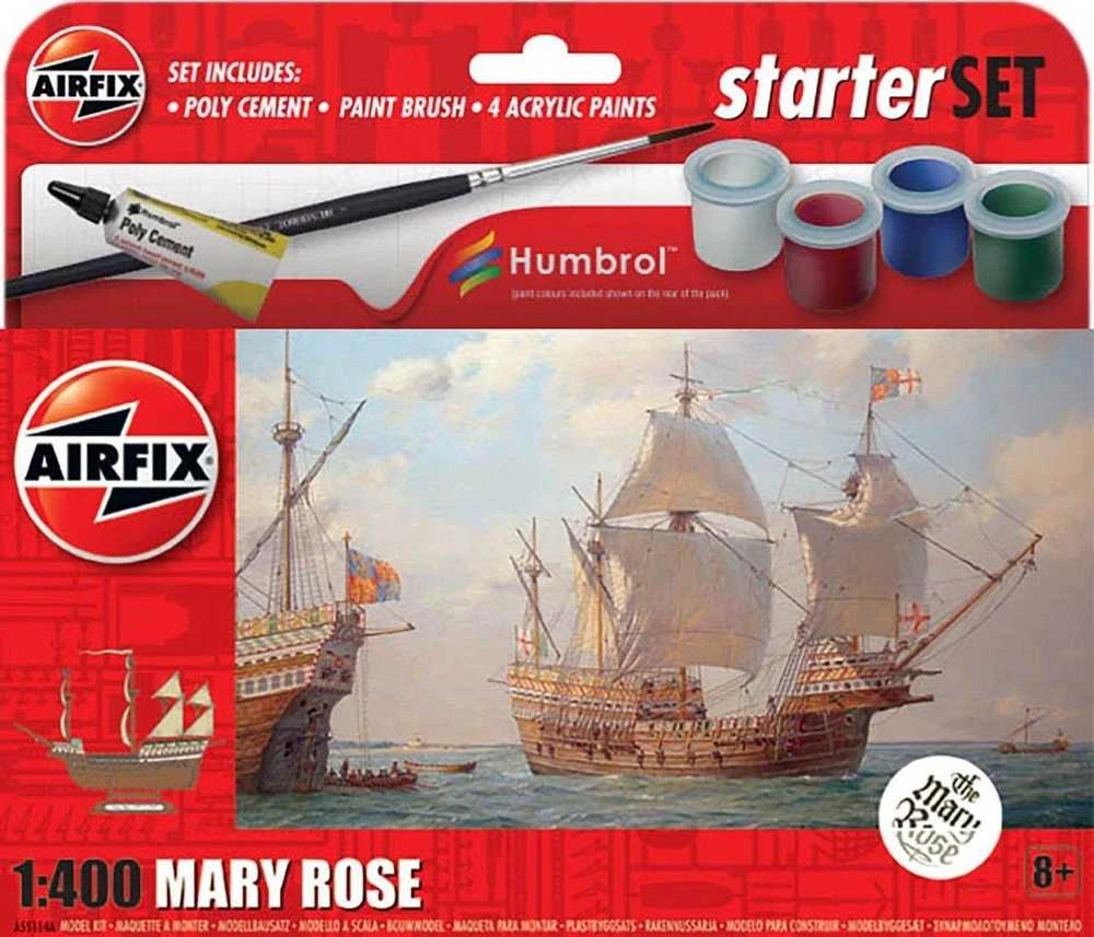 Airfix Laivas „Mary Rose“ plastikinis modelis dovanų rinkinys 1/400