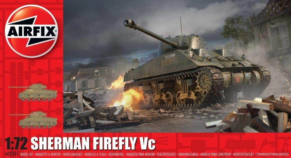 Airfix M4 Sherman Firefly Vc tanko modelis 1/72, plastikinis rinkinys