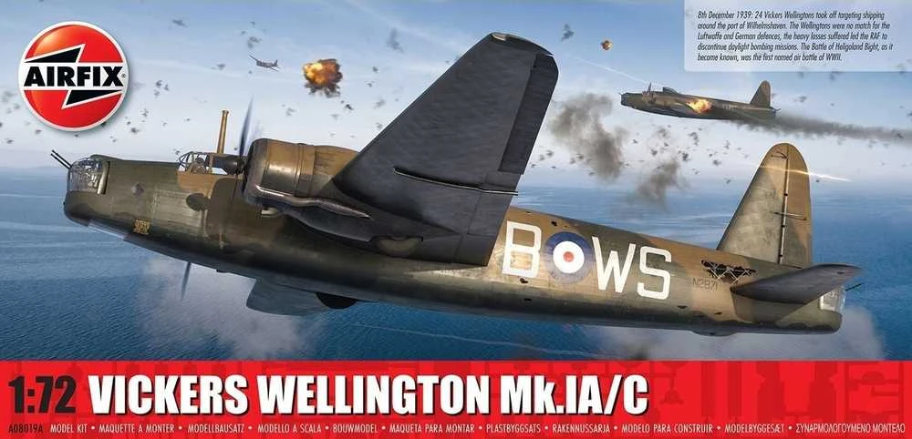 Airfix Vickers Wellington Mk.IA/C 1:72 plastikinis lėktuvo surinkimo rinkinys