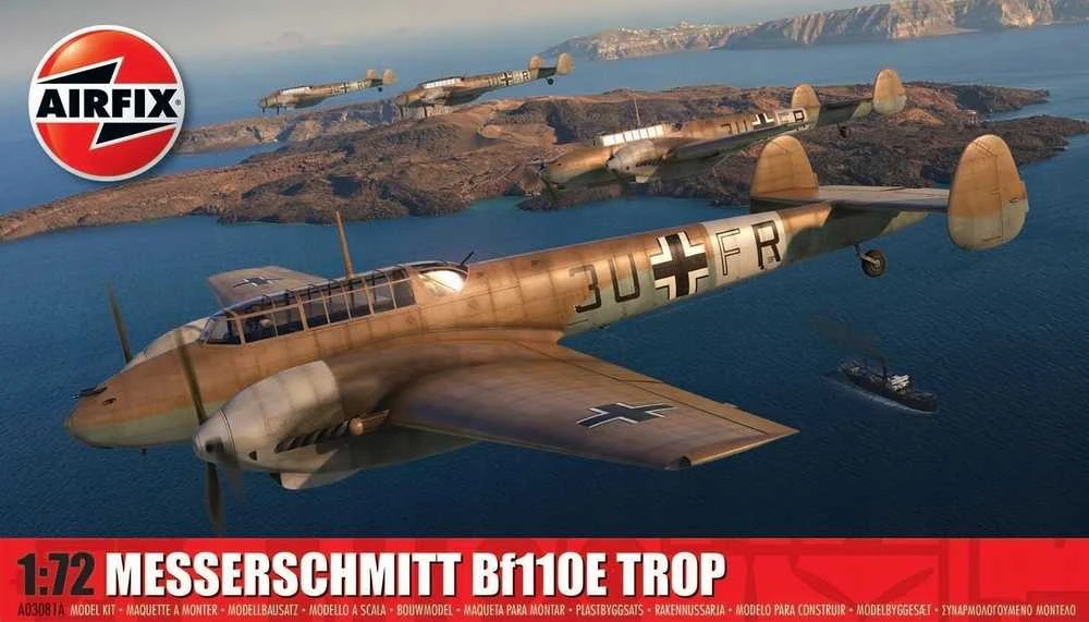Airfix Messerschmitt Bf 110E/E-2 TROP 1:72 plastikinis modelis
