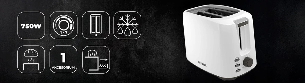Skrudintuvas Aiwa ABT700 Asatan balta