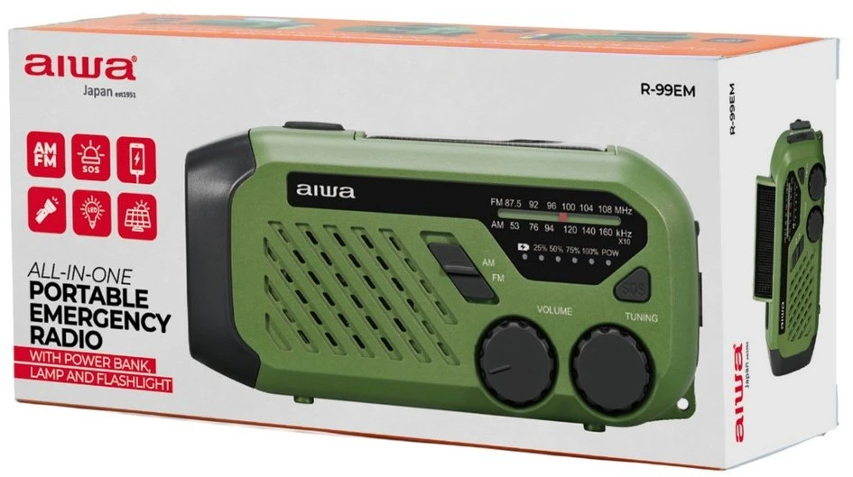 AIWA Avarinis radijas R-99EM viskas viename